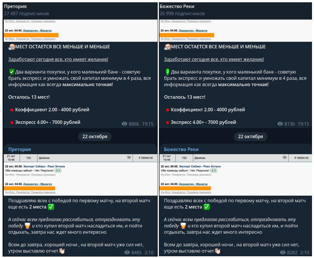 Претория статистика